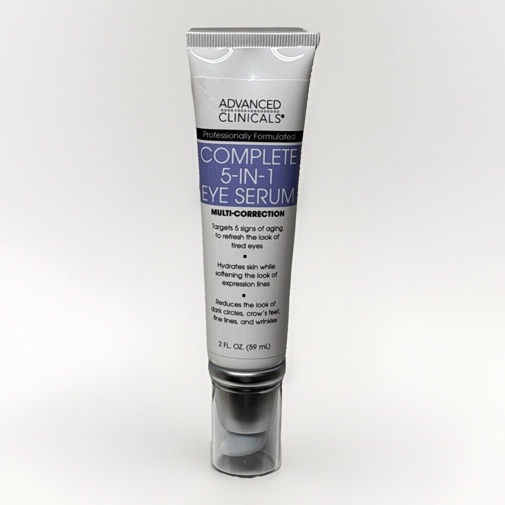 Advanced Clinicals 5-in-1 Multi Correction Eye Serum Wrinkles 2oz 59mL READ DESC